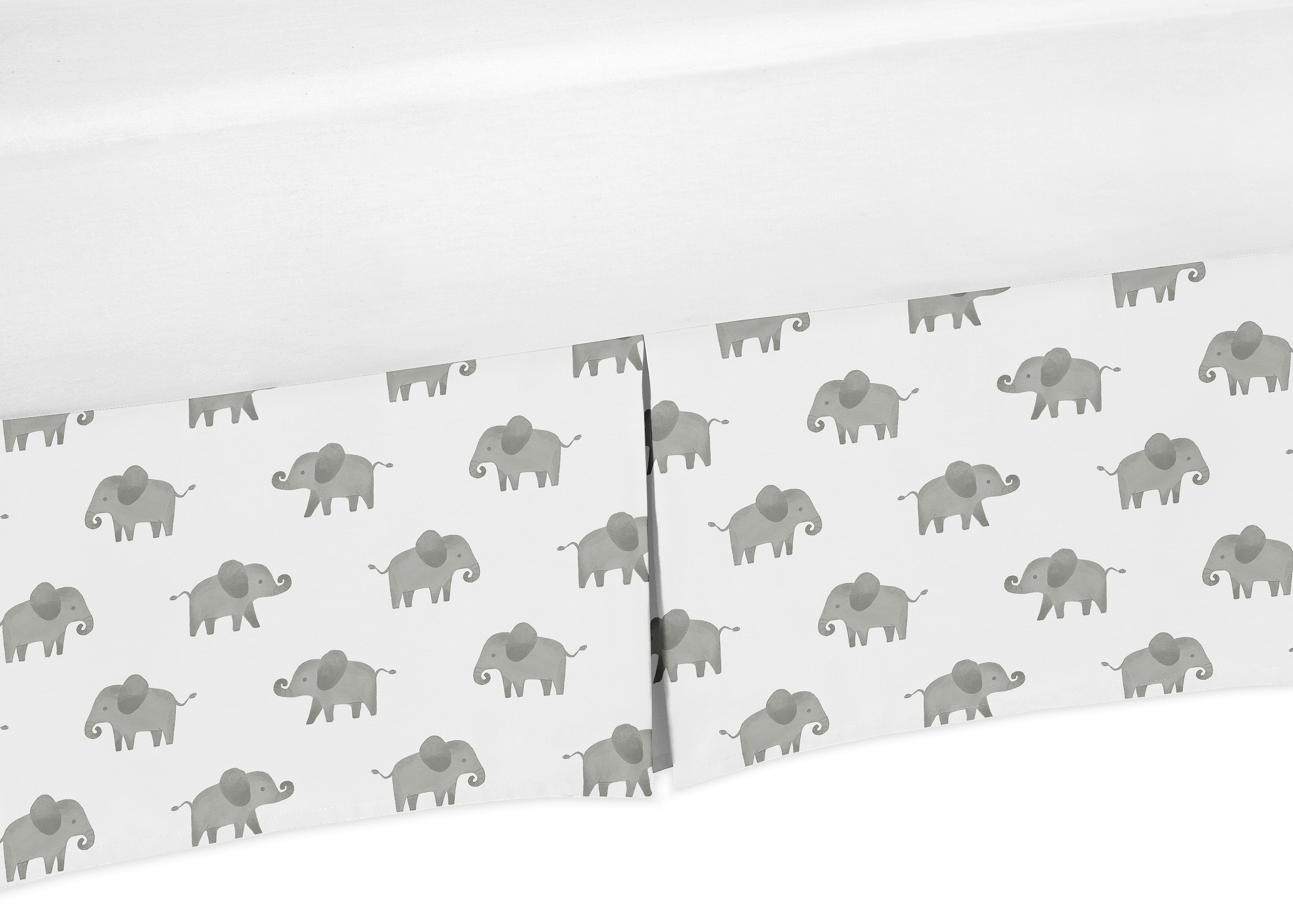 elephant crib skirt