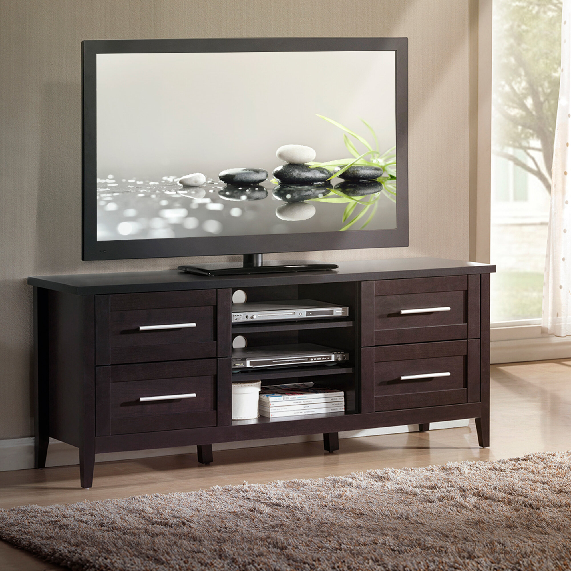 Ebern Designs Bahama Tv Stand For Tvs Up To 65 Reviews Wayfair