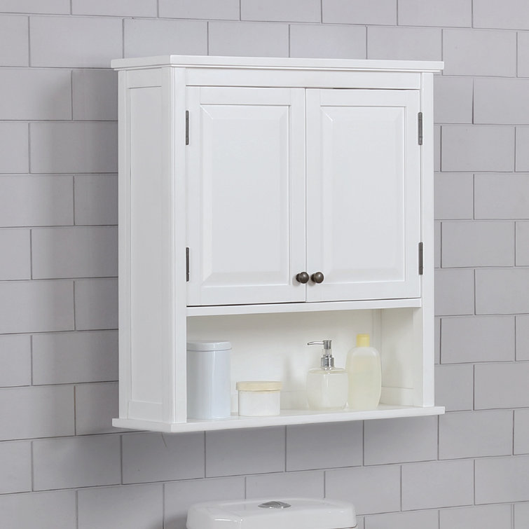 highland dunes carruthers 26 75 w x 29 h x 8 37 d wall mounted bathroom cabinet reviews wayfair