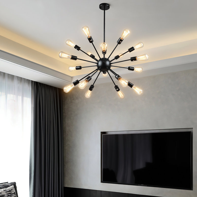 Kaspar 18 - Light Sputnik Sphere Chandelier Finish: Black