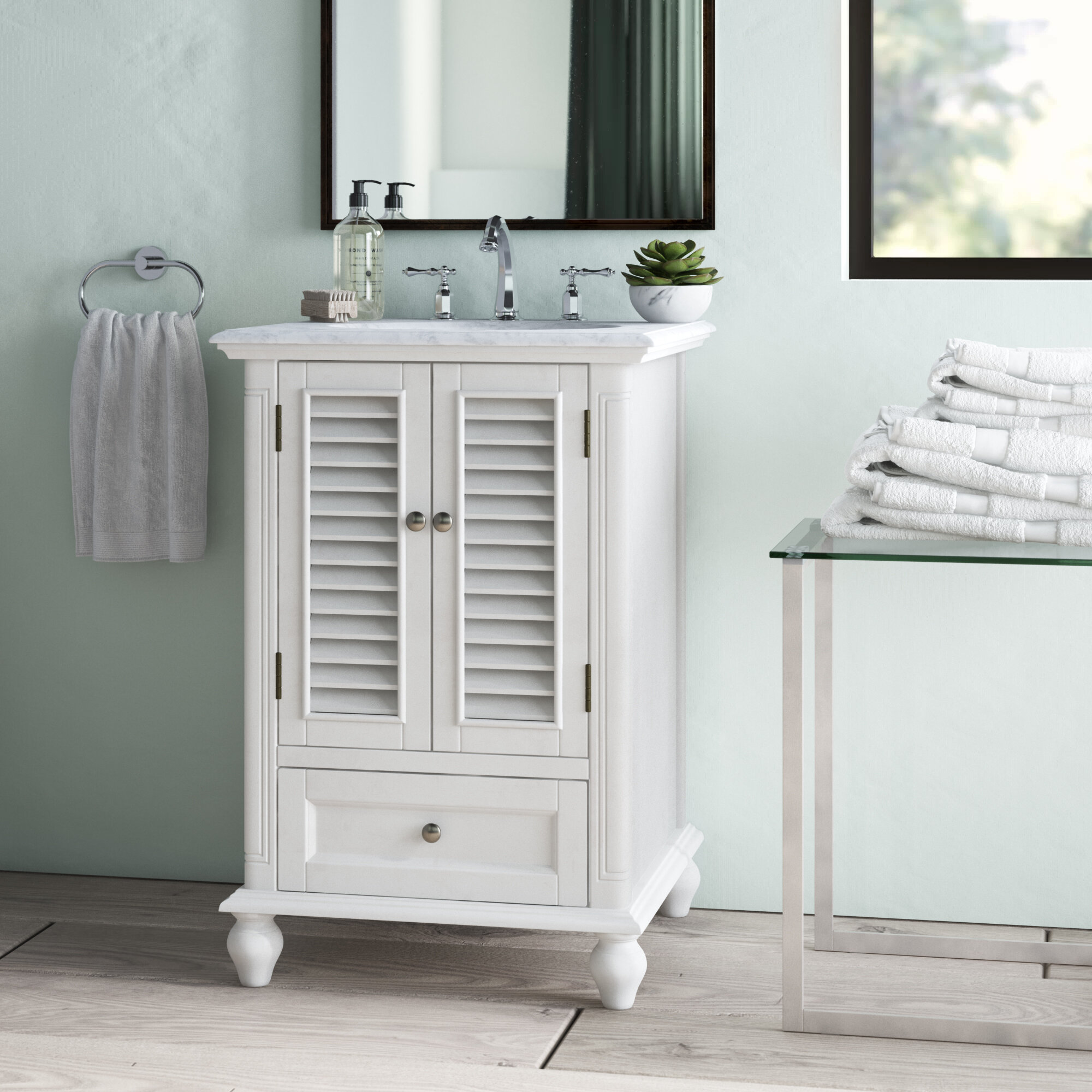 Rosecliff Heights Wilkins 24 Single Bathroom Vanity Set Reviews Wayfair