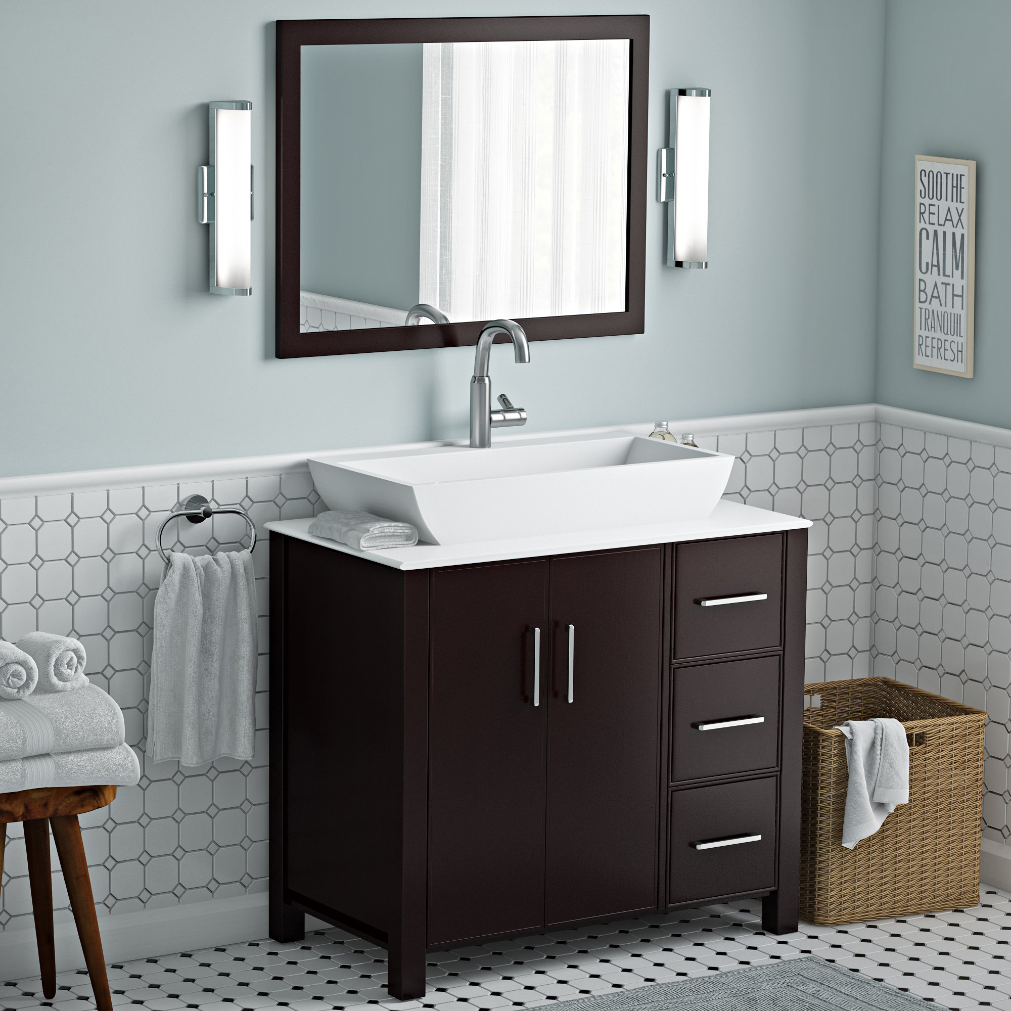 bathroom vanity sets with mirror