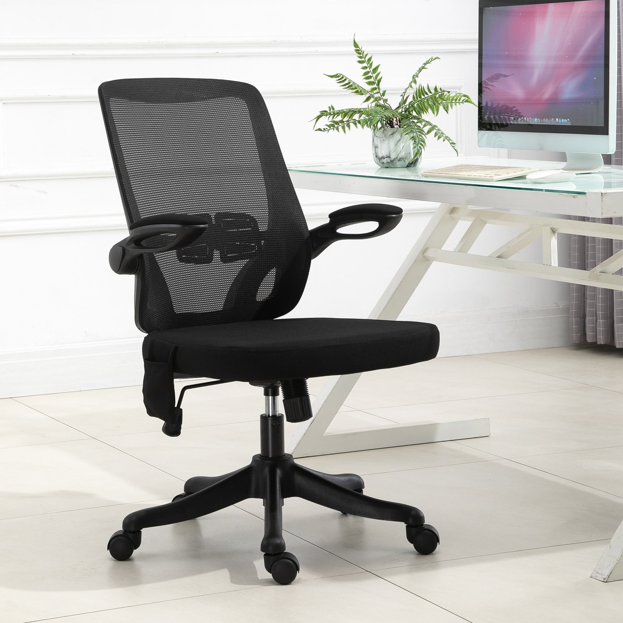 matte black office chair