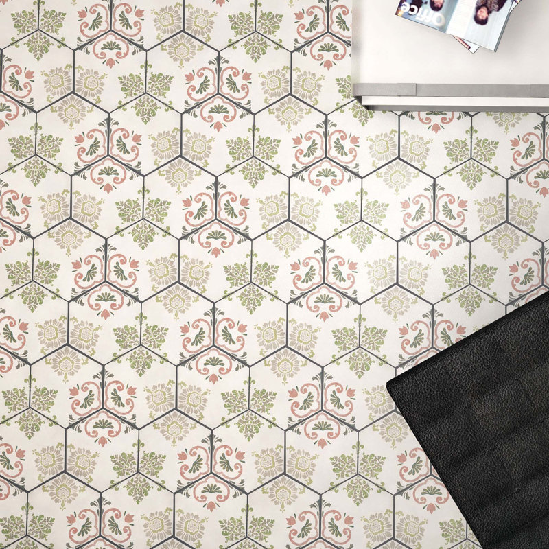Elitetile Fantazio 9 X 10 Porcelain Patterned Wall Floor Tile Reviews Wayfair Porcelain Patterned Wall Floor Tile