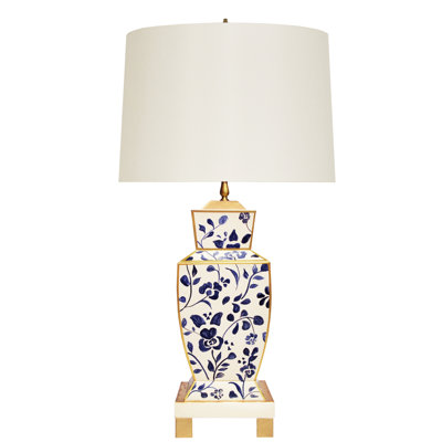Bianca 32" Blue/Beige Table Lamp ( incomplete) 