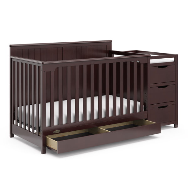 Graco Hadley 4-in-1 Convertible Crib and Changer with ...