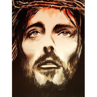 Buy Art For Less Jesus Crown Of Thorns By Ed Capeau Painting