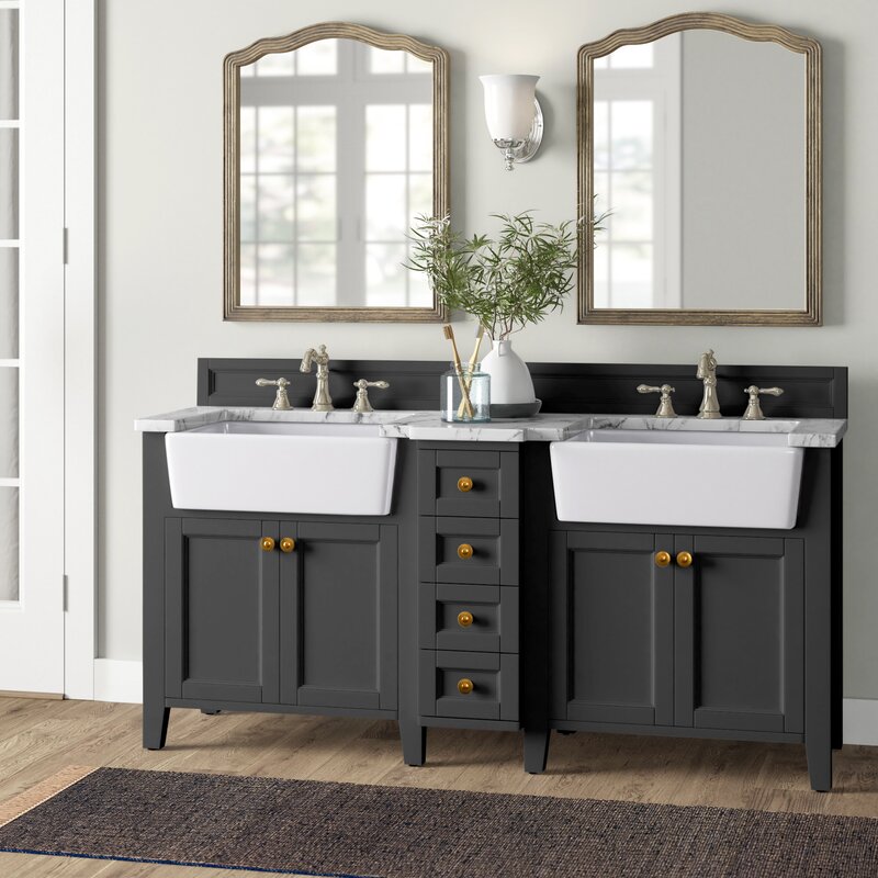 Birch Lane™ Diep 60" Double Bathroom Vanity Set & Reviews ...