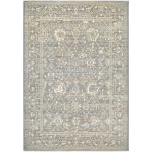 Alison Persian Arabesque Gray/Cream Area Rug