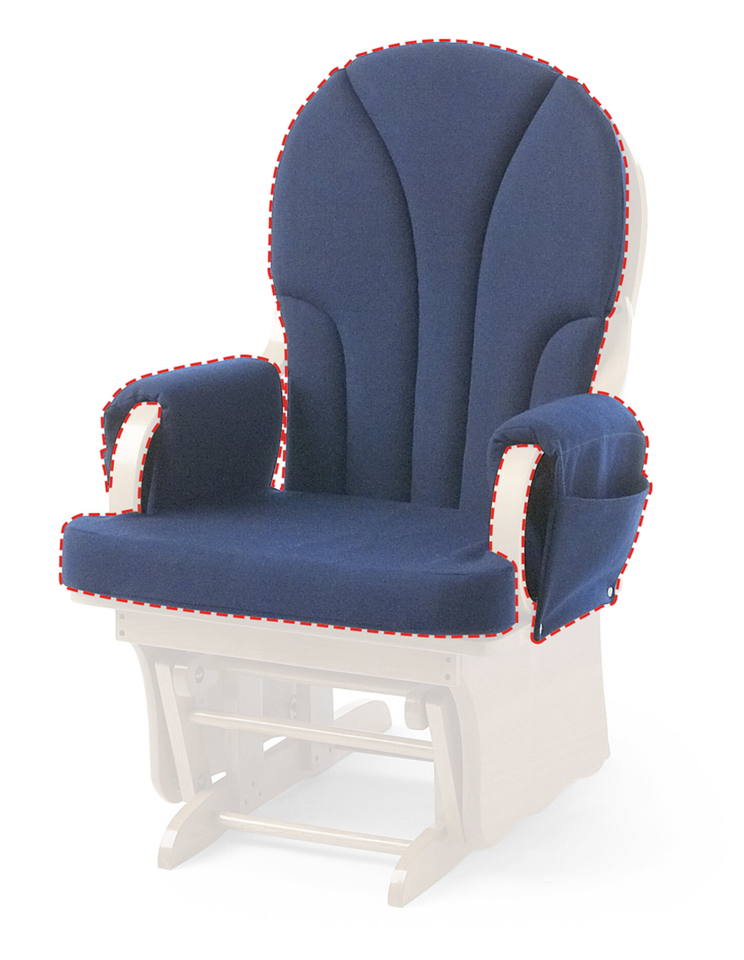 foundations lullaby glider rocker replacement cushions