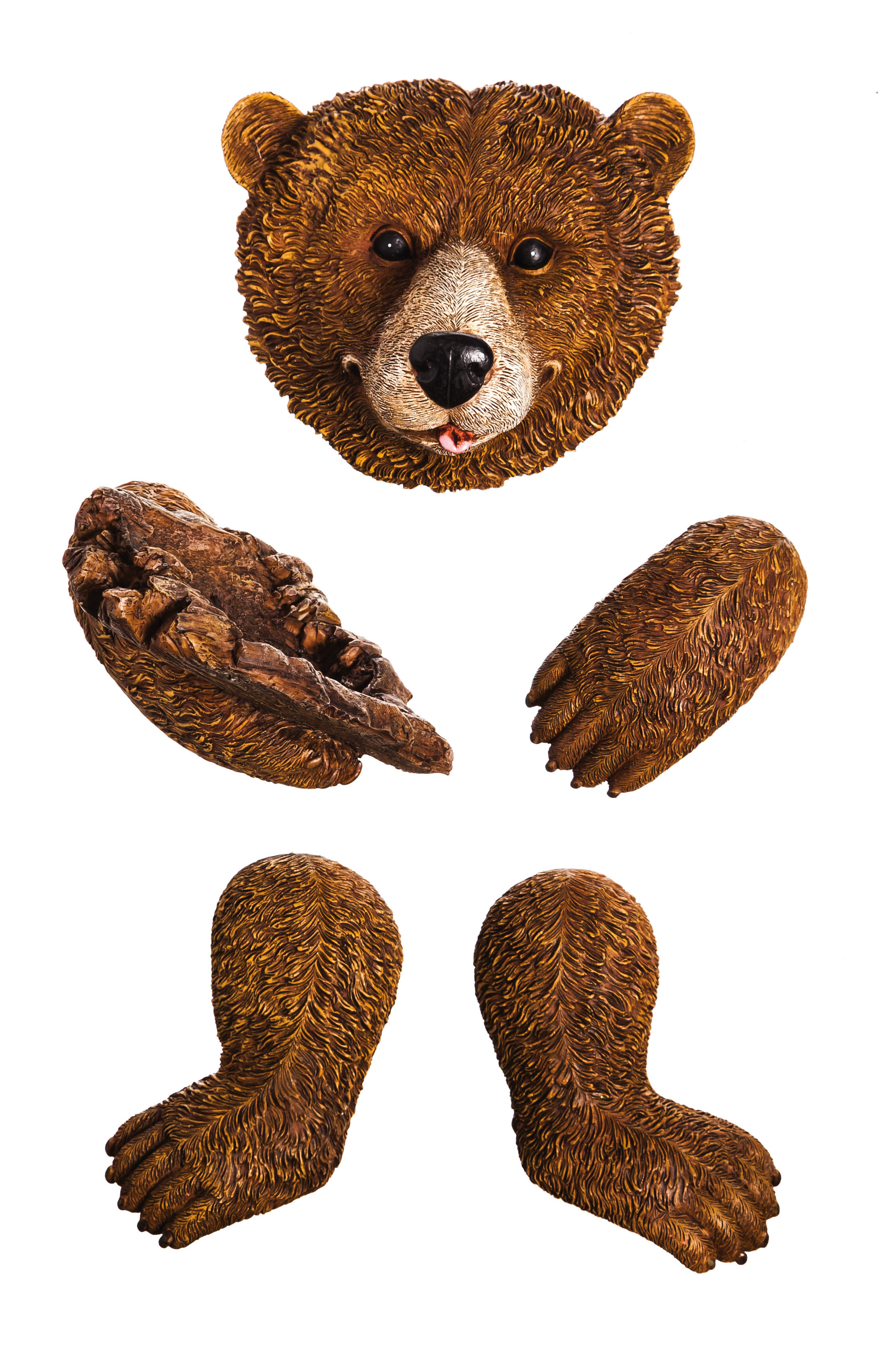 Evergreen Enterprises Inc 5 Piece Bear Tree Hugger Decorative