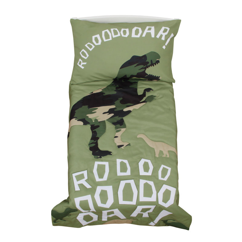 Zoomie Kids Wanamingo Dinosaur Camouflage 4 Piece Toddler Bedding Set Reviews Wayfair