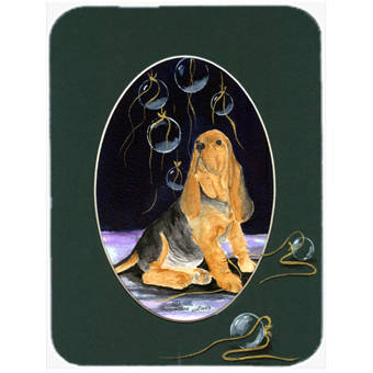 East Urban Home Lady With Her Papillon Glass Cutting Board Wayfair