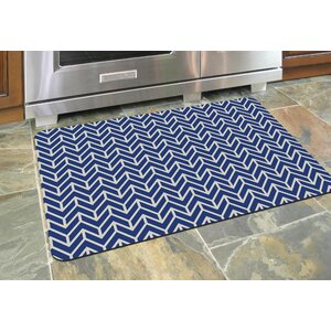 Swofford Rectangle Chevron Kitchen Mat