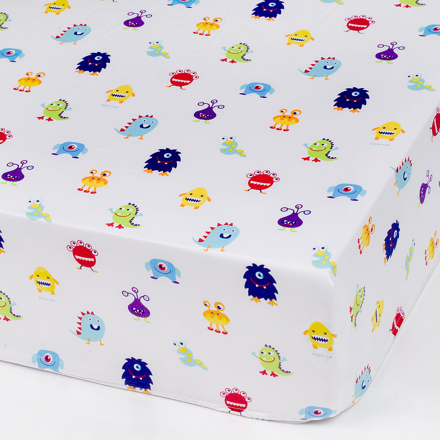 Wildkin Olive Kids Monsters Fitted Crib Sheet Reviews Wayfair