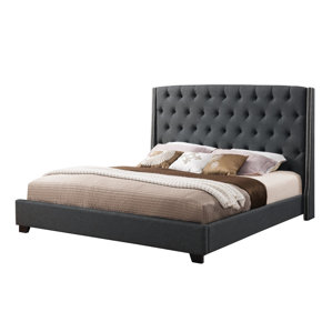 Eladia Tufted Upholstered Platform Bed by Rosdorf Park