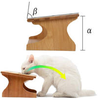 raised cat feeding platform