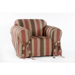 Cotton Duck Box Cushion Armchair Slipcover