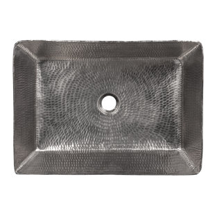 Hammered Metal Bathroom Sink Wayfair Hammered Metal Rectangle Vessel Bathroom Sink
