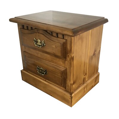 Barta 2 Drawer Nightstand August Grove Color Unfinished