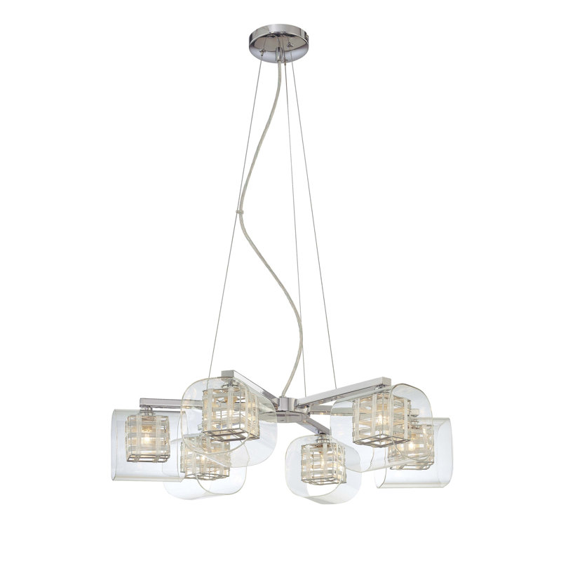Willa Arlo Interiors Ja 6 Light Shaded Classic Traditional Chandelier With Crystal Accents Reviews Wayfair