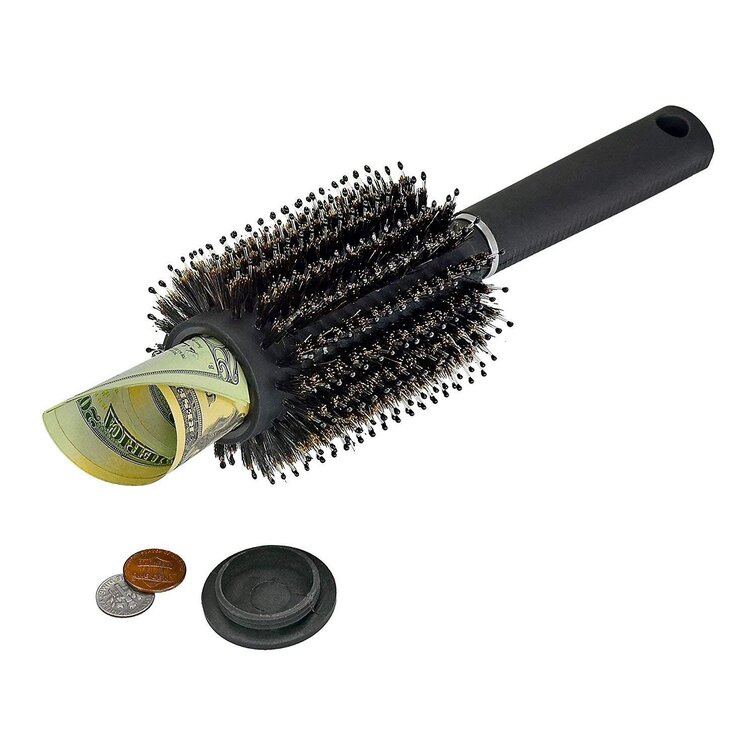 Hair Brush Diversion Money Safe Stash Can Secret Container anti thief security