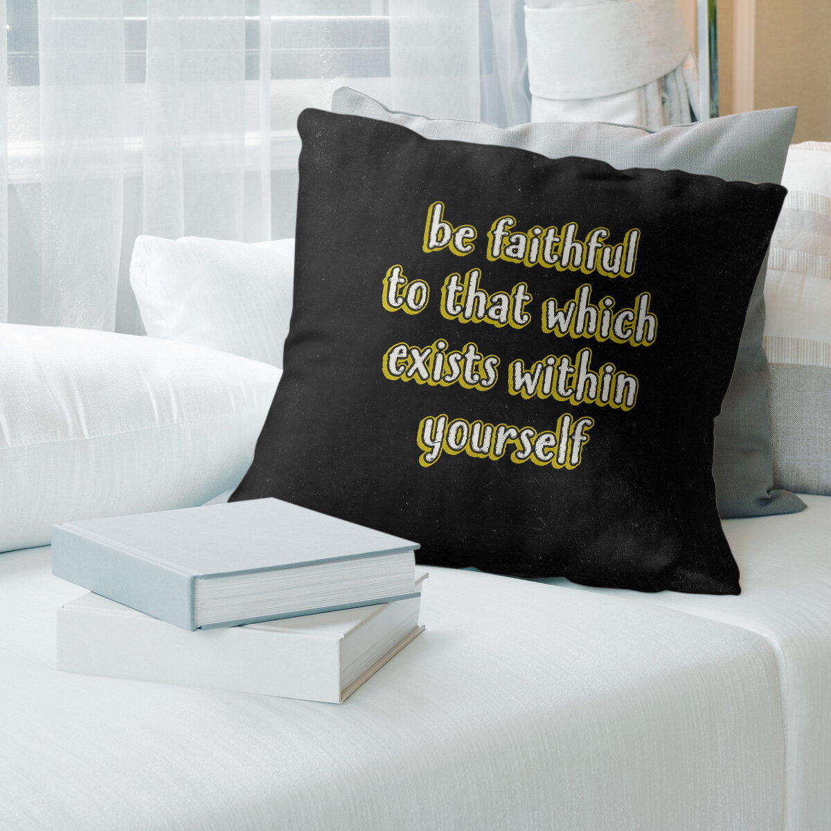 Inspirational Quotes Pillow Covers The More You Read The More Things You Know Book Lover Cotton Linen Throw Pillow Case Cushion Libary Book Lover Sofa Couch Bed Decor Living Room Decorative 18 x 18