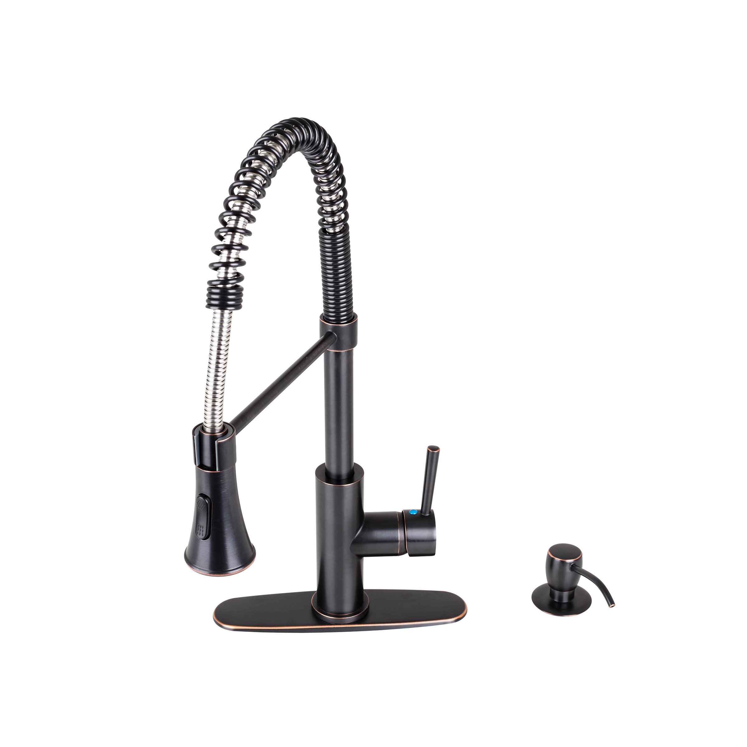 Fontainebyitalia Spring Coil Flat Spray Head Pull Down Single
