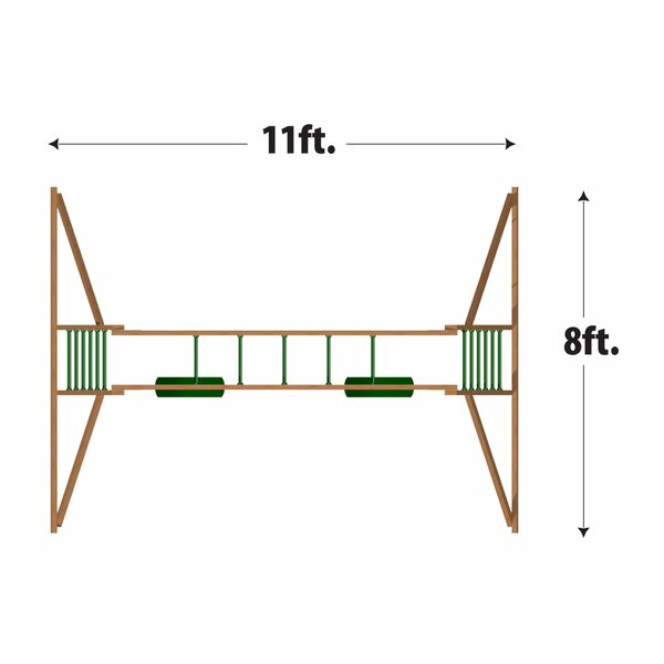 top ladder swing set