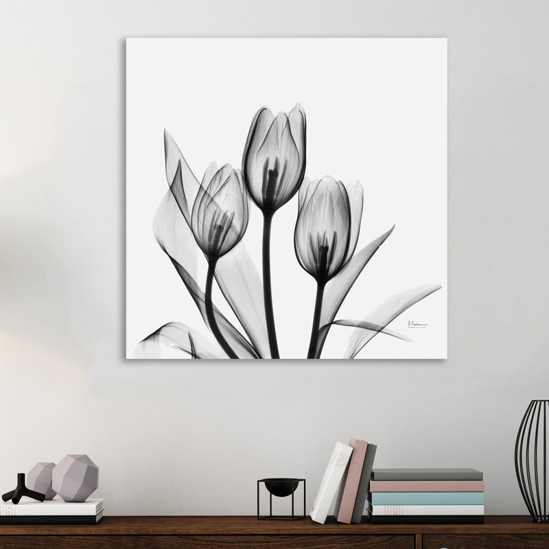 Latitude Run Tulips Graphic Art Print On Wrapped Canvas Reviews Wayfair