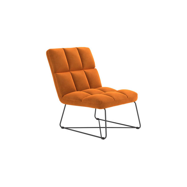 burnt orange cuddle chair