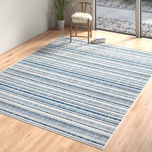 LARGE & EXTRA LARGE TEAL BLUE DARK BROWN CREAM STRIPED STRIPES RUG CLEARANCE 