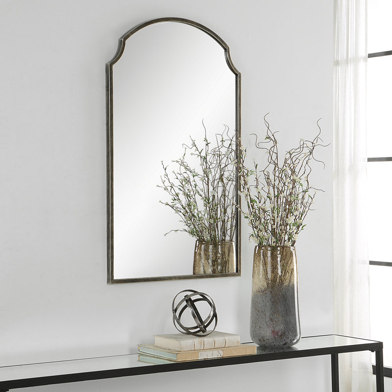 Joss & Main Keit Arch Metal Wall Mirror | Wayfair