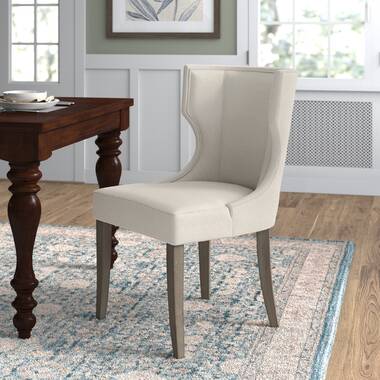 devers upholstered side chair in cream