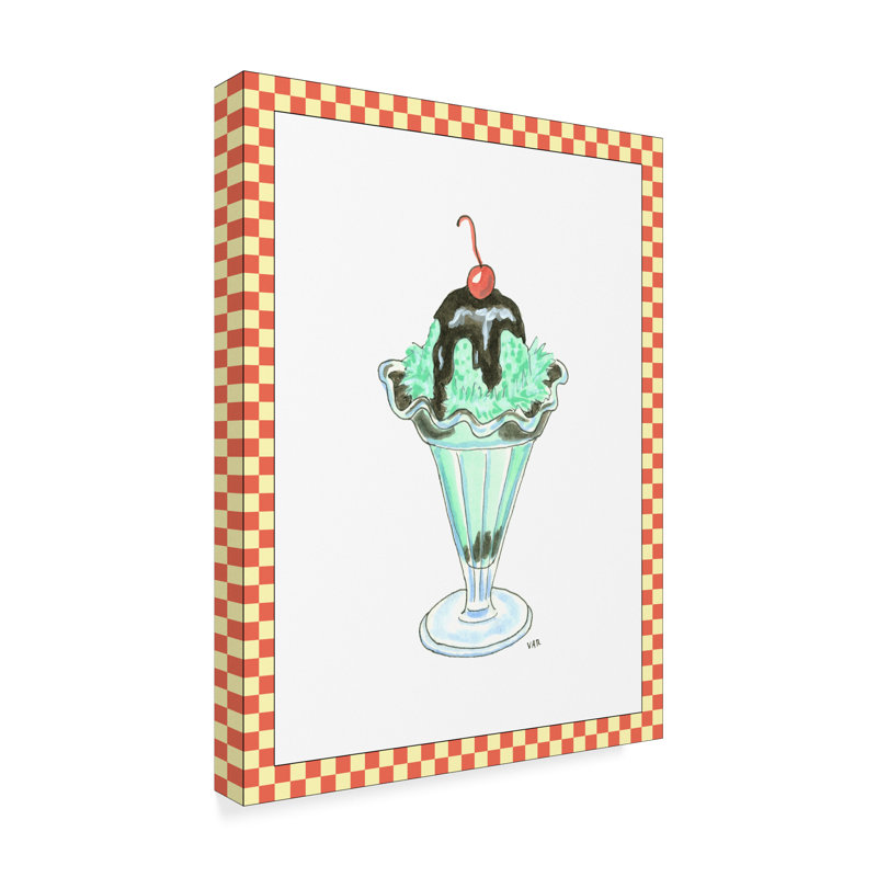 Winston Porter Ice Cream Parlor Iii Acrylic Painting Print On Wrapped Canvas Wayfair
