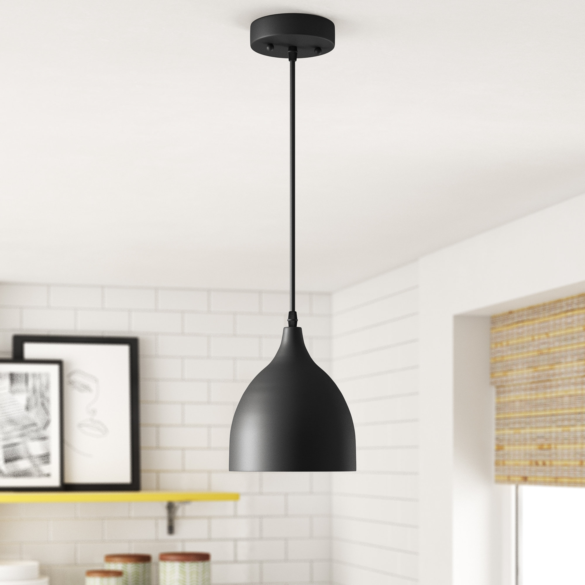 black pendant lamp