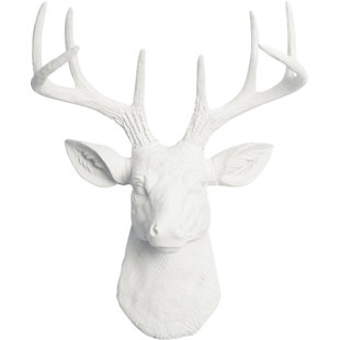 Modern Contemporary Deer Head Antlers Allmodern Cottage Faux Deer Head Wall Décor