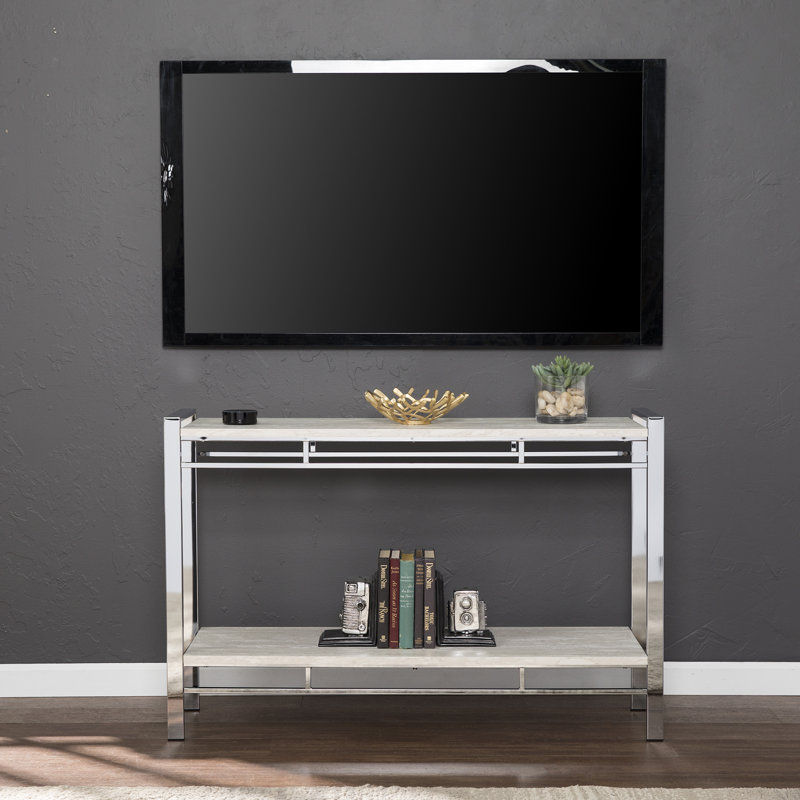 House Of Hampton Floyd Faux Stone Console Table Wayfair Floyd Faux Stone Console Table