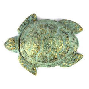 Review Cast Iron Decorative Turtle Paperweight by Handcrafted Nautical Decor