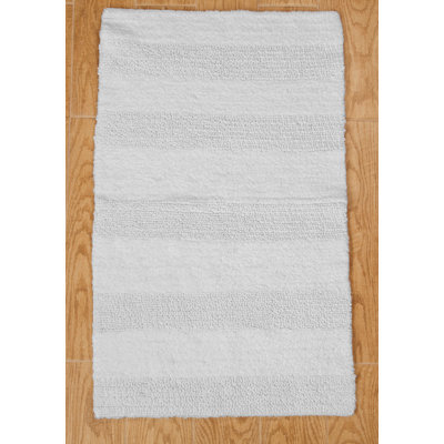 The Twillery Co Verne 100 Cotton Wide Cut Reversible Bath Rug 100 Cotton Wide Cut Reversible Bath Rug