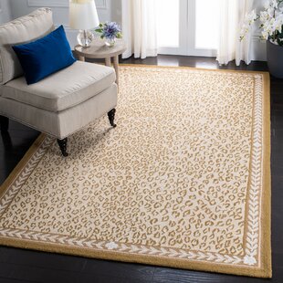 2'6 x 4' Safavieh Chelsea Collection HK116A Hand-Hooked French Country Wool Accent Rug Ivory