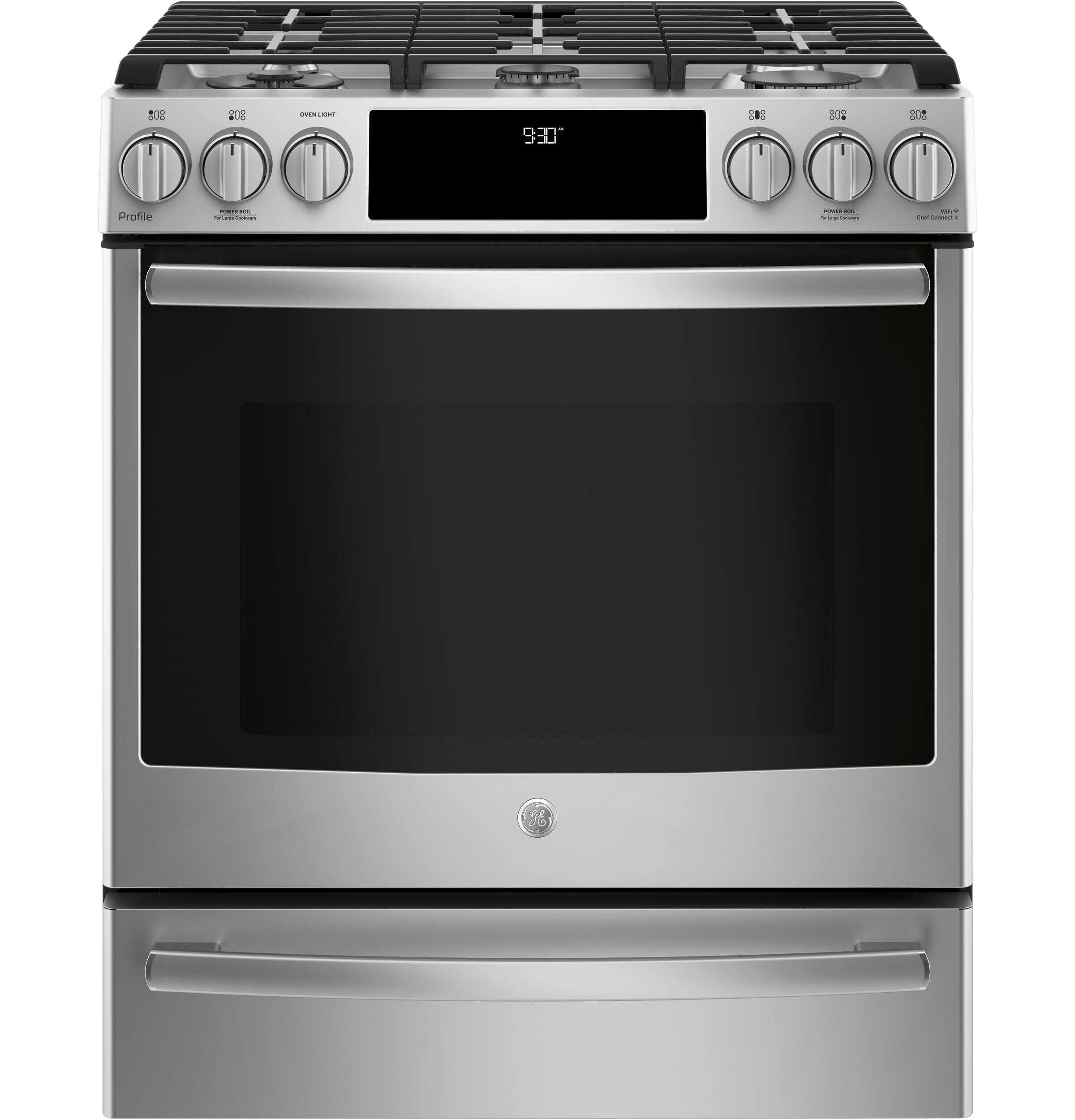 Ge Profile 30 5 6 Cu Ft Slide In Gas Range With Griddle