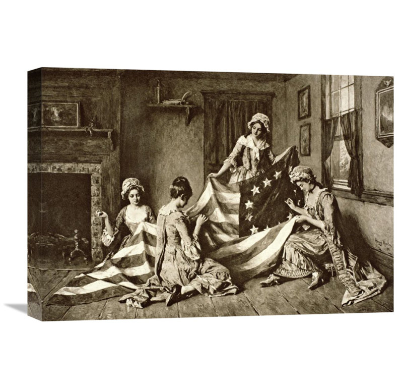 Global Gallery Betsy Ross Sewing The First U S Flag Philadelphia