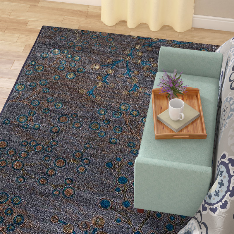 Red Barrel Studio Chapman Gray Blue Indoor Outdoor Area Rug Wayfair