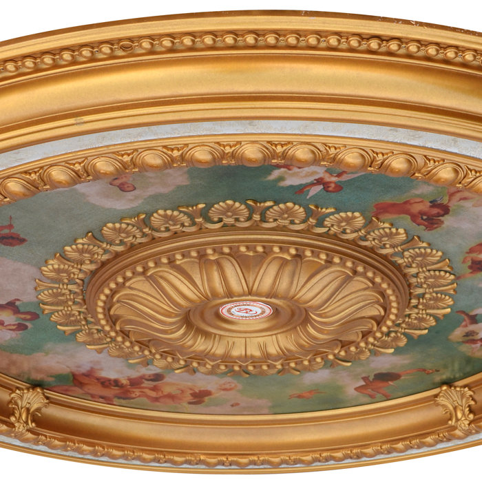 Art Frame Direct Cherub Sky Round Chandelier Ceiling Medallion