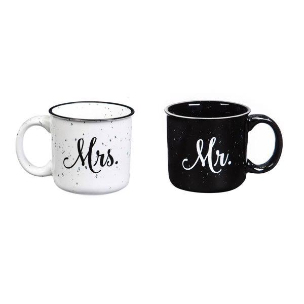 Salguero Mr. and Mrs. 2 Piece Cup Set
