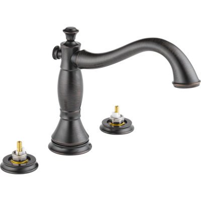 Delta Cassidy Double Handle Deck Mounted Ronan Tub Faucet Finish