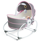 pink bedside bassinet