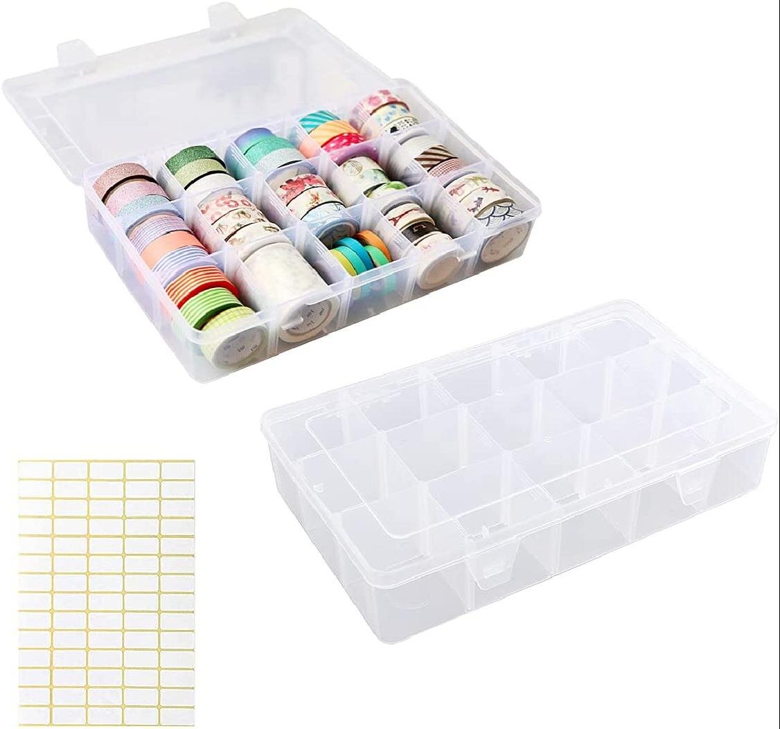 Plastic Bead Jewellery Storage Organiser Compartment Container Case Box Craft 
