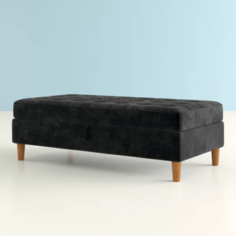 Hashtag Home Bozeman 51 Tufted Rectangle Storage Ottoman